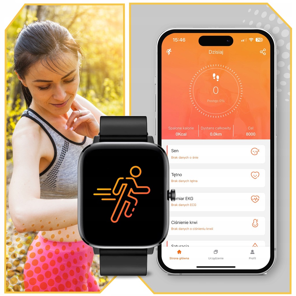 SMARTWATCH DAMSKI ZEGAREK POWIADOMIENIA PL MENU ROZMOWY PRO DLA KOBIETY RÓŻ Transmisja danych brak